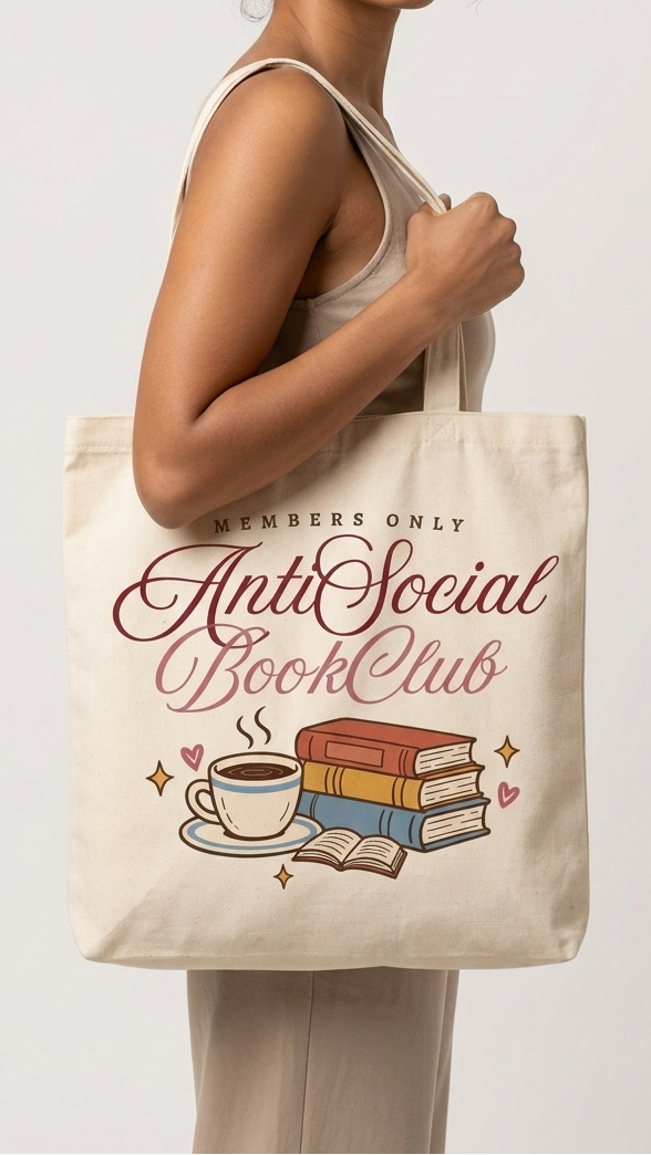 Totebag Anti Social Book Club