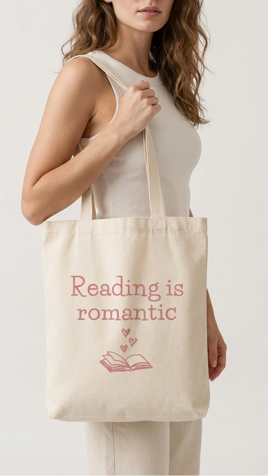 Totebag Reading is Romantic