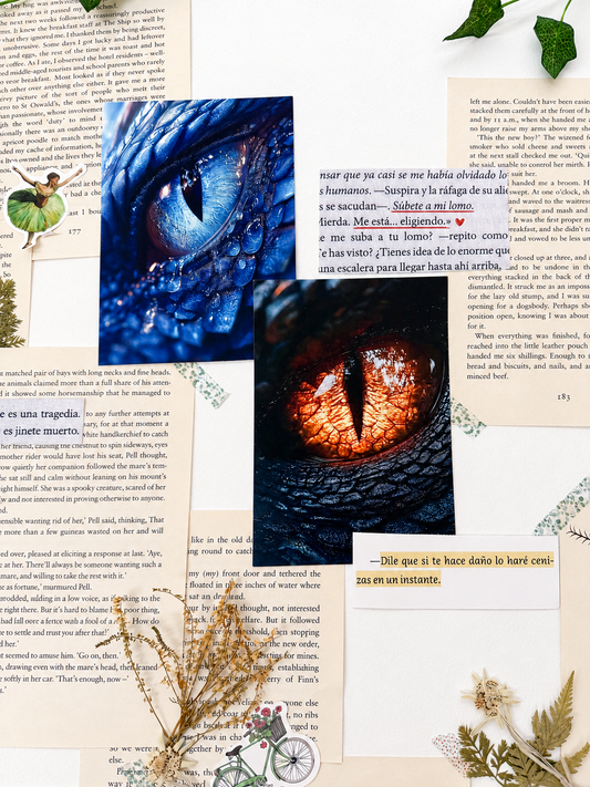 Pack de 3 prints literarios Ojos de dragón · Saga Empíreo