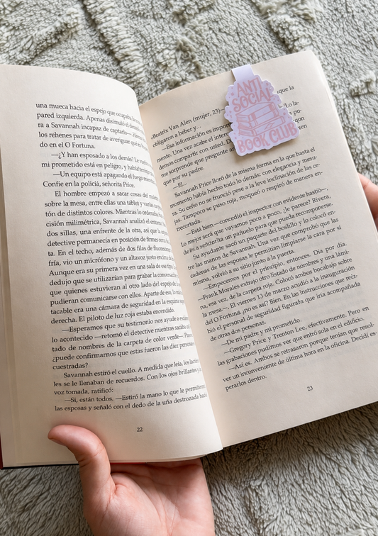 Marcapáginas magnético · Anti Social Book Club