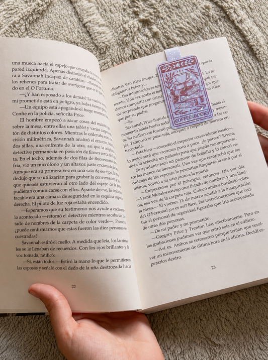 Marcapáginas magnético · Bookish Coffee
