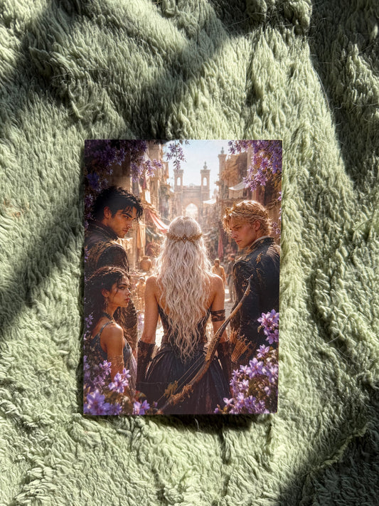 Pack de 2 prints literarios + frase · Saga Powerless
