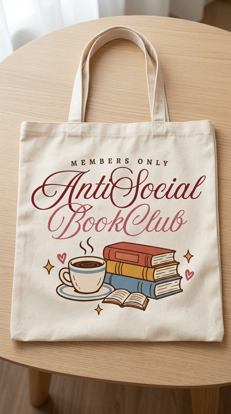 Totebag Anti Social Book Club