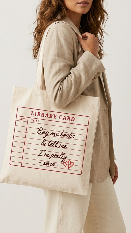 Totebag Library Card