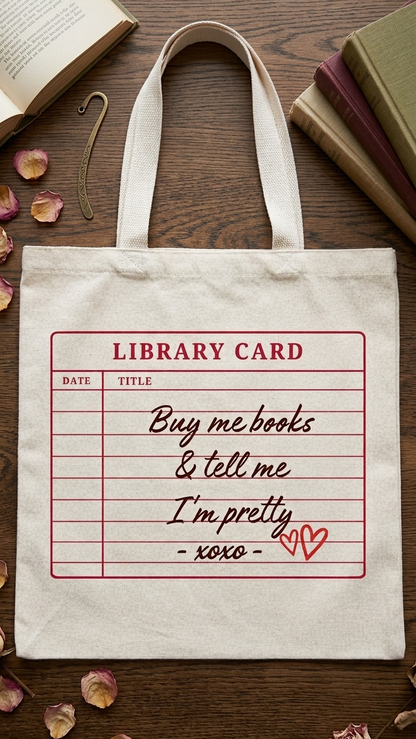 Totebag Library Card