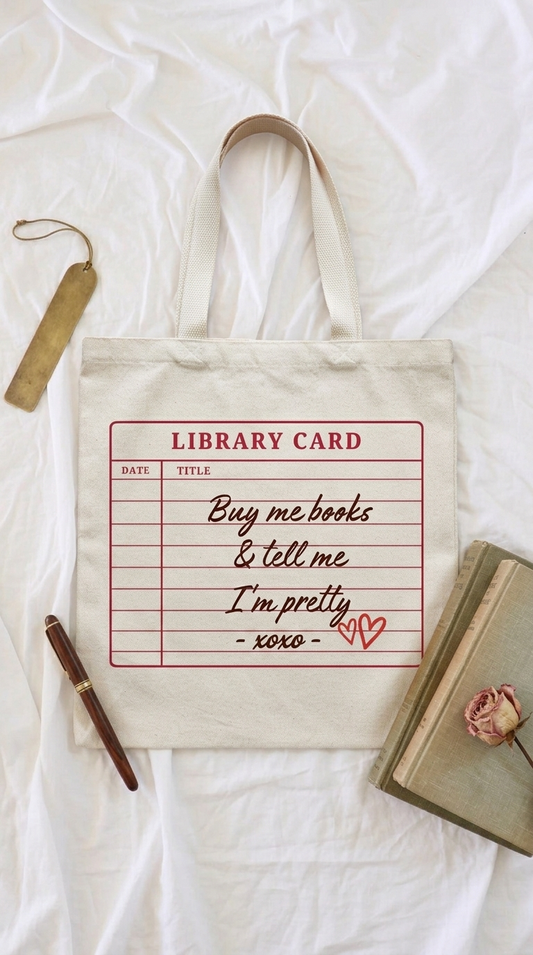 Totebag Library Card