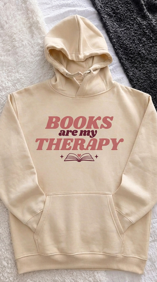 Sudadera Books Are My Therapy