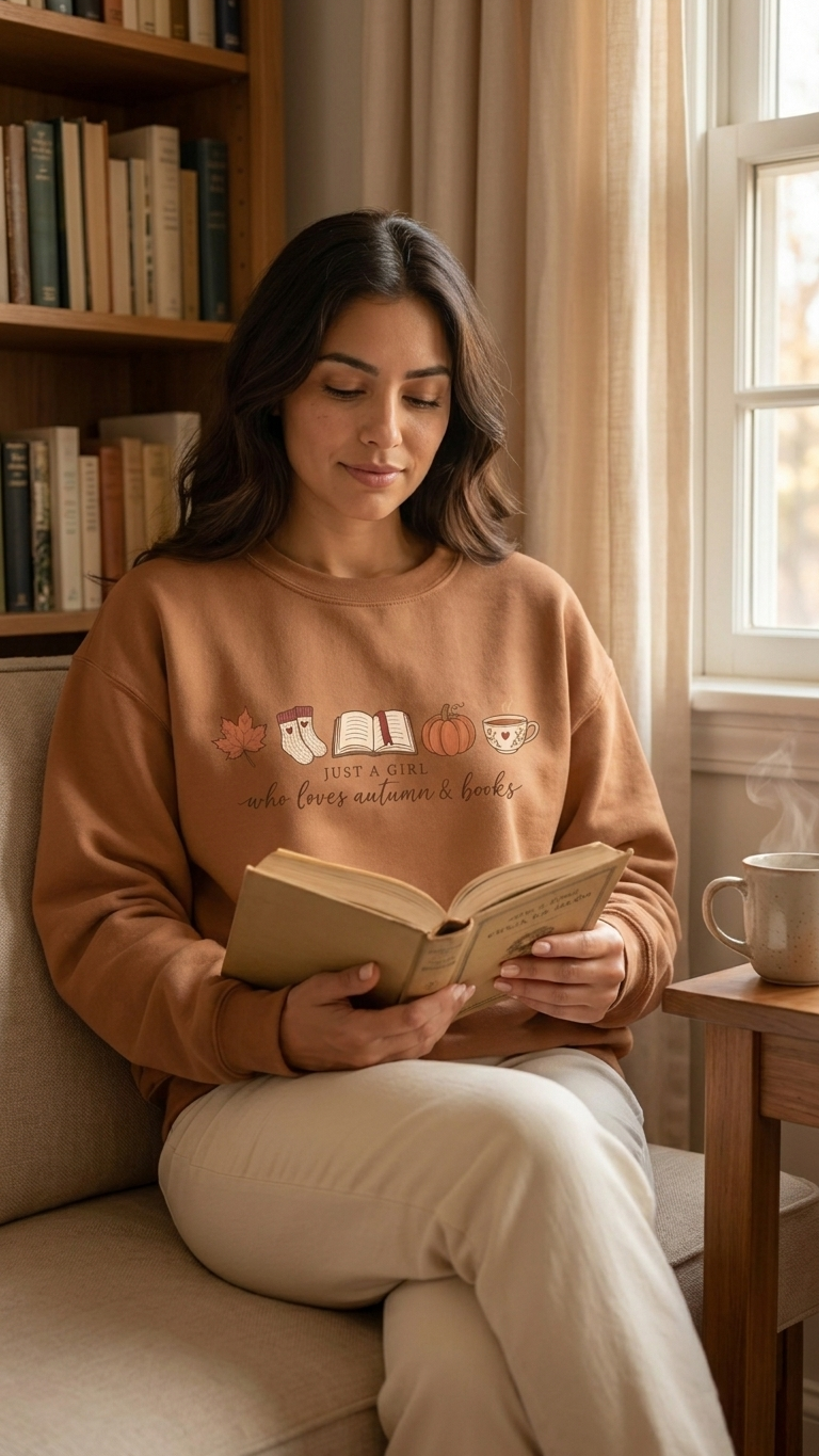 Sudadera Autumn & Books